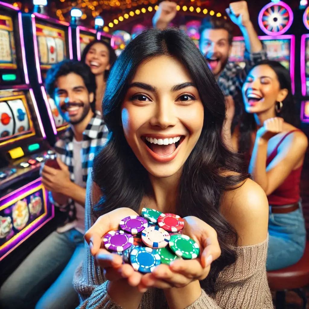 un uomo con un bonus in mano in un POKERSTARS CASINO